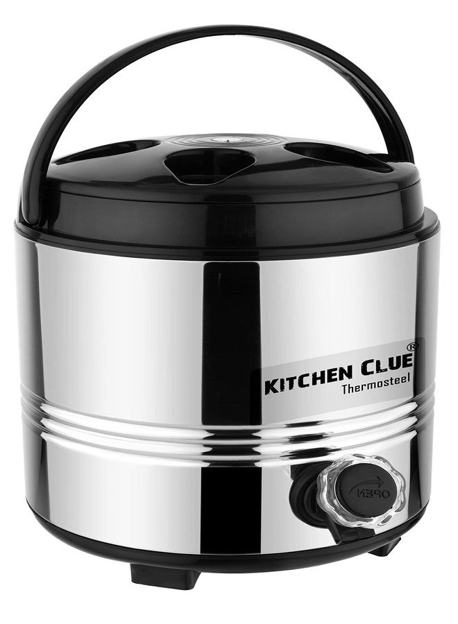 KITCHEN CLUE Stainless Steel PUF Insulated Water/Tea Containers for Kitchen I 5 Liter I Hot Tea Flask/Bottled Jug I Unbreakable & Highly Durable I Easy to Clean & Maintain (5 Liter) - Image 1